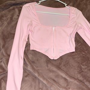 baby pink corset